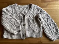 VIS ニットカーディガン　ベージュ