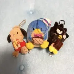 はぴだんぶい　スシローコラボ　マスコット 3点セット