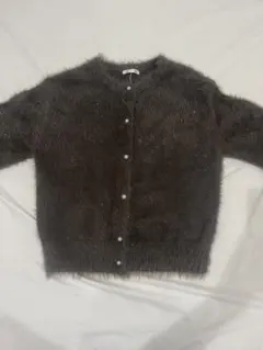 GU ダークブラウン ファーセーター Mサイズ