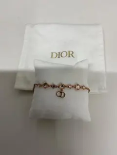 Dior ストーン付きゴールドブレスレット