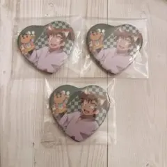 忍たま乱太郎 ナンジャタウン ハート缶バッジ 善法寺伊作 3点