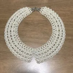 ホワイトパールつけ襟
