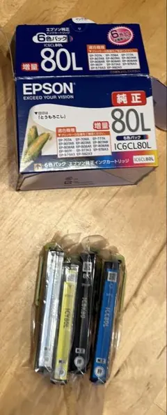 EPSON純正 IC6CL80L[とうもろこし]6色パック - メルカリ