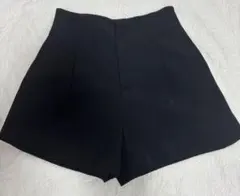 GRL ハイウエストタックショートパンツ ブラックS