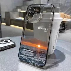 スマホケース 海 メンズ iPhone16pro クリア 夏 携帯カバー