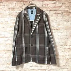 ニコアンド niko and.. ジャケット テーラード 背抜き チェック柄 2