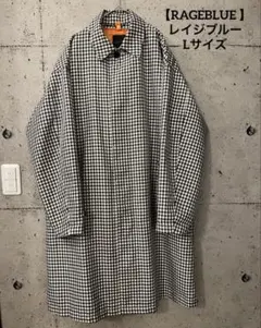 RAGEBLUE レイジブルー チェック柄コート ライナー付き 取り外し可能