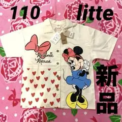 【新品】Disney ⚪︎ミニーマウス⚪︎半袖シャツ⚪︎110