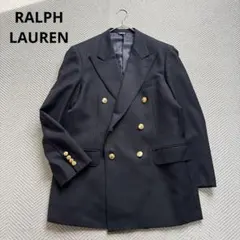 極美品 ラルフローレン CHAPS ダブルテーラードジャケット 金ボタン L