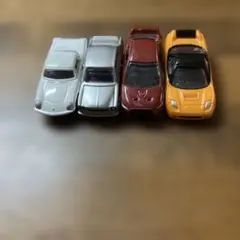 日産GTR コスモスポーツ　ランサーエボリューションNSXミニカー4台セット