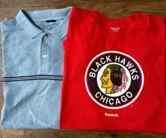 Reebok NHL Tシャツ Wranglerポロシャツ2XL 2枚売りのサムネイル
