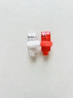 光るおもちゃ2個セット クリア・レッド