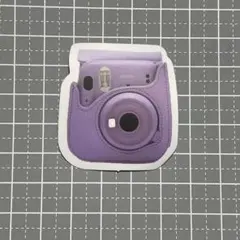 【B415】防水ステッカー 紫シリーズ 可愛い 韓国雑貨 チェキ カメラ