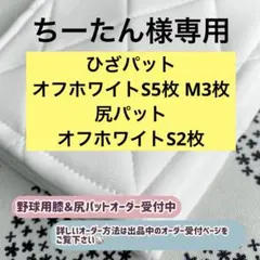 ちーたん様専用 野球ひざパット 尻パット