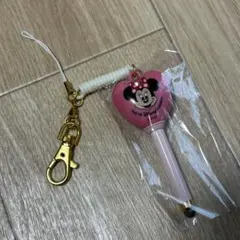 ディズニーランド　手持ちバルーン　タッチペン　ストラップ　キーホルダー　ミニー