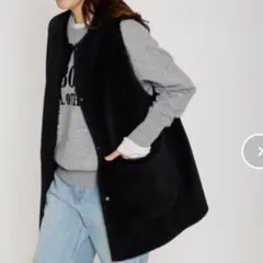 で*西様 JOURNAL STANDARD フェイクファーベスト ムートンベスト