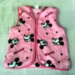 ミッキー フリーススリーパー ピンク