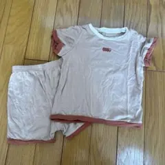 moimoln ベージュ Tシャツ パンツ 80 セットアップ