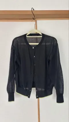★URBAN RESEARCH★ シアーカーディガン ブラック ⭐︎新品未使用⭐︎のサムネイル