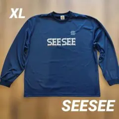 SEE SEE ロングスリーブTシャツ ネイビー XL