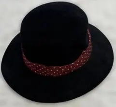 WACKO MARIA ワコマリア ラビットファー ハット XL 黒 ×ドット赤