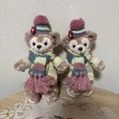 ぬいぐるみバッジ　シェリーメイ　ダッフィー　クリスマス