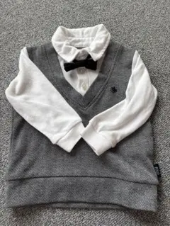 【6/5まで】POLO ベビー服 重ね着風 長袖トップス 80