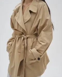 新品未使用】ミラオーウェン♡26SS ショートトレンチコート キャメル 0