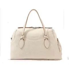 お値下げ　GIANNI CHIARINI SAFARIバッグ　オフホワイト