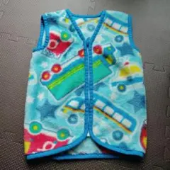 値下げ　子供用フリーススリーパー（車両デザイン）