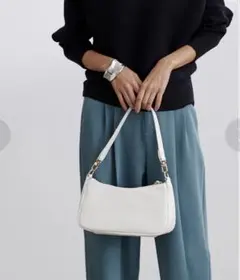 新品未使用　2way ホワイト ショルダーバッグ　ur’s ユアーズ　ボーホー