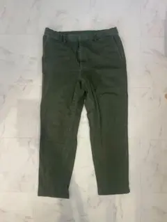 オリーブグリーン スリムフィット ワークパンツ　Lサイズ