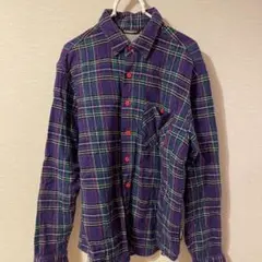 Lサイズ　チェック　シャツ　長袖　エレメント　ELEMENT