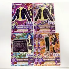 アイカツカード　紫吹蘭　紅林珠璃　風沢そら
