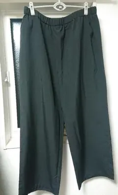 未使用品 セミワイドパンツ 6L 大きいサイズ ワイドパンツ 黒 ブラック