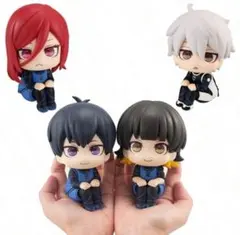 ブルーロックフィギュア 4体セット（PVC製／箱なし）