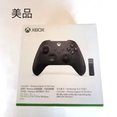 【美品】Xbox コントローラー + ワイヤレスアダプター 1VA-00005