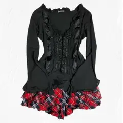 【y2k 00s】平成ギャル　姫ギャル　グランジ　ティアード フリル スカパン