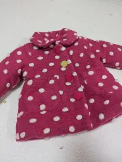 ピンクの水玉模様ジャケット