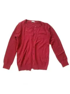 カーディガン　赤