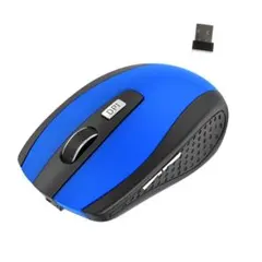 ブルー 7ボタン 充電式 ワイヤレスマウス 無線マウス