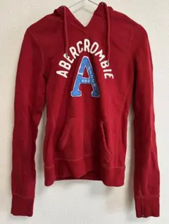 Abercrombie & Fitch 赤 フード付きパーカー M