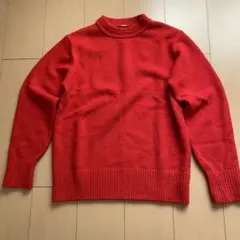 Mila Owen クルーネックコンパクトニットプルオーバー　赤