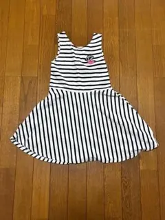 Zara Girls ボーダー柄 ノースリーブ ワンピース 122cm