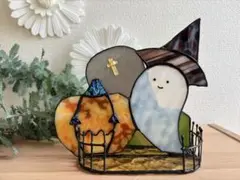 ステンドグラス＊ハロウィンの小物入れ