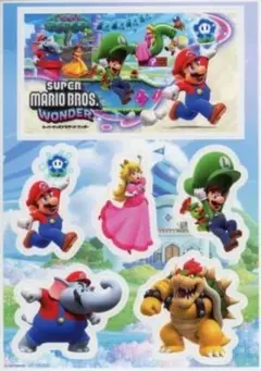 Switchスーパーマリオブラザーズ ワンダー ビックカメラ購入特典 シール