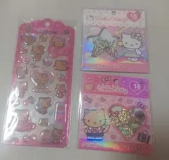 【キティドロップジュエリーシール・おはじきシール3点セット】