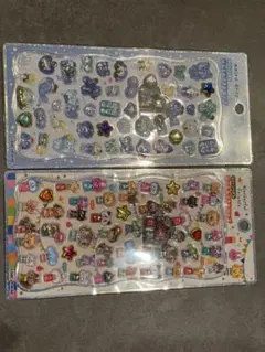 ワンダフルフレンズ アオイロドロップ ジュエルプチドロップシール 2点