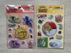 【韓国限定】ポケモン　ウォーターシール　キラキラシール2枚セット