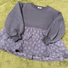 pairmanon 花柄 ペプラム トレーナー 110cm